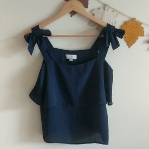 LOFT chiffon tank top